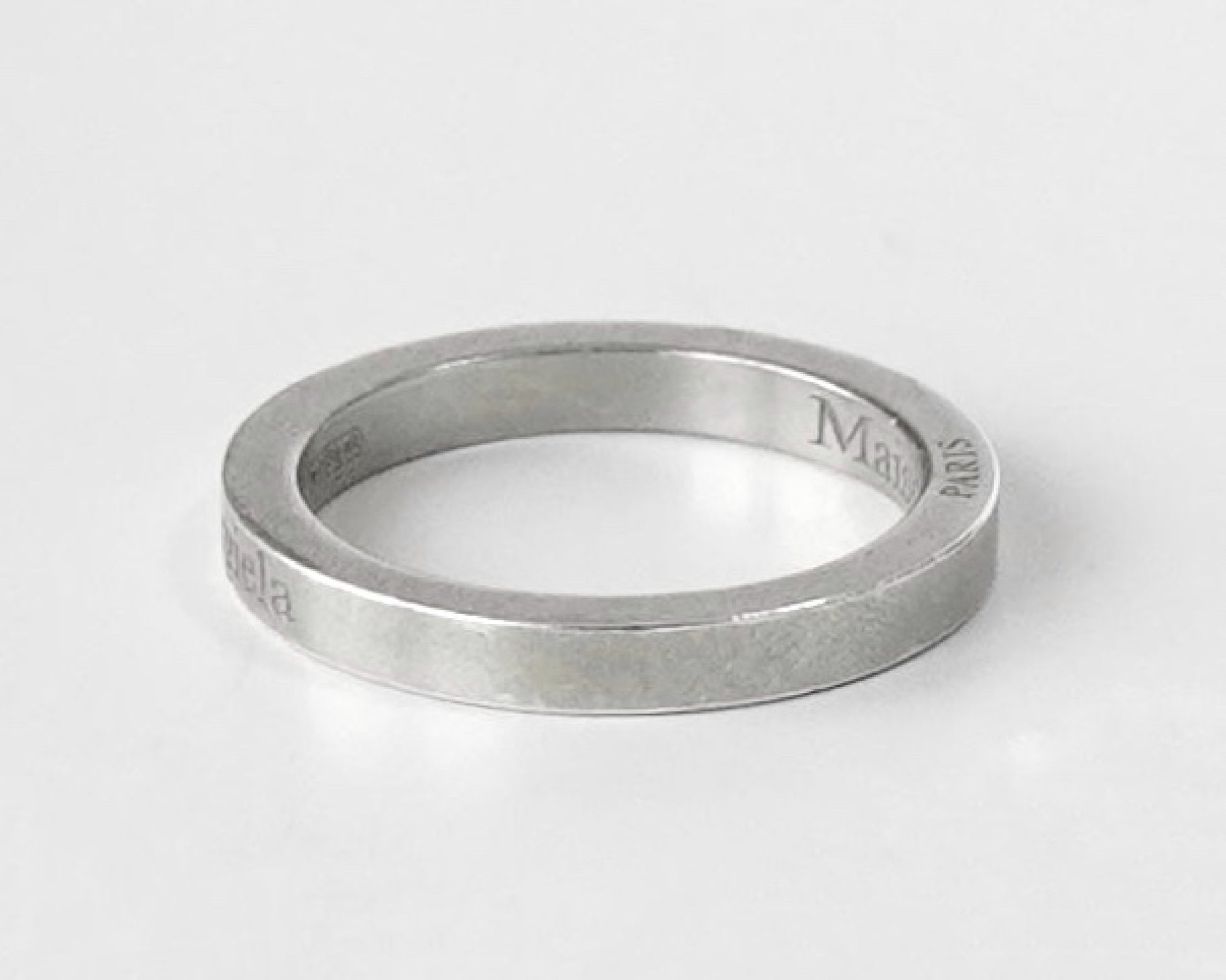 Maison Margiela Logo Silver 925 Ring, Size 9, with Box
