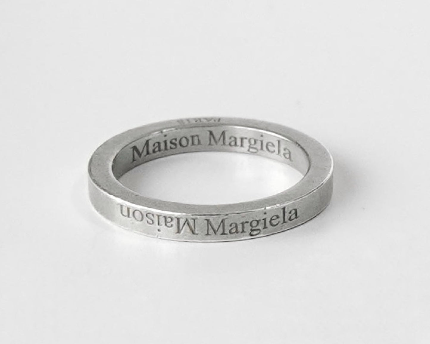 Maison Margiela Logo Silver 925 Ring, Size 9, with Box