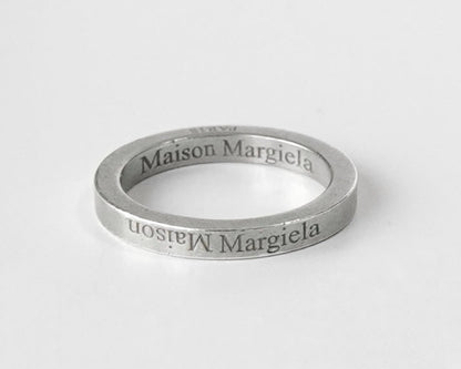 Maison Margiela Logo Silver 925 Ring, Size 9, with Box