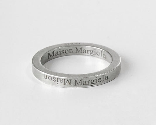 Maison Margiela Logo Silver 925 Ring, Size 9, with Box
