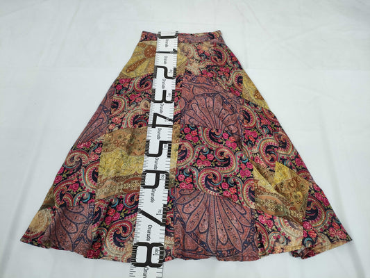 COMME des GARCONS toricot COMME des GARCONS Tricot Comme des Garçons Early Archive AD2002 Silk Blend All-Over Patchwork Flared Skirt Multicolor Size S Skirt