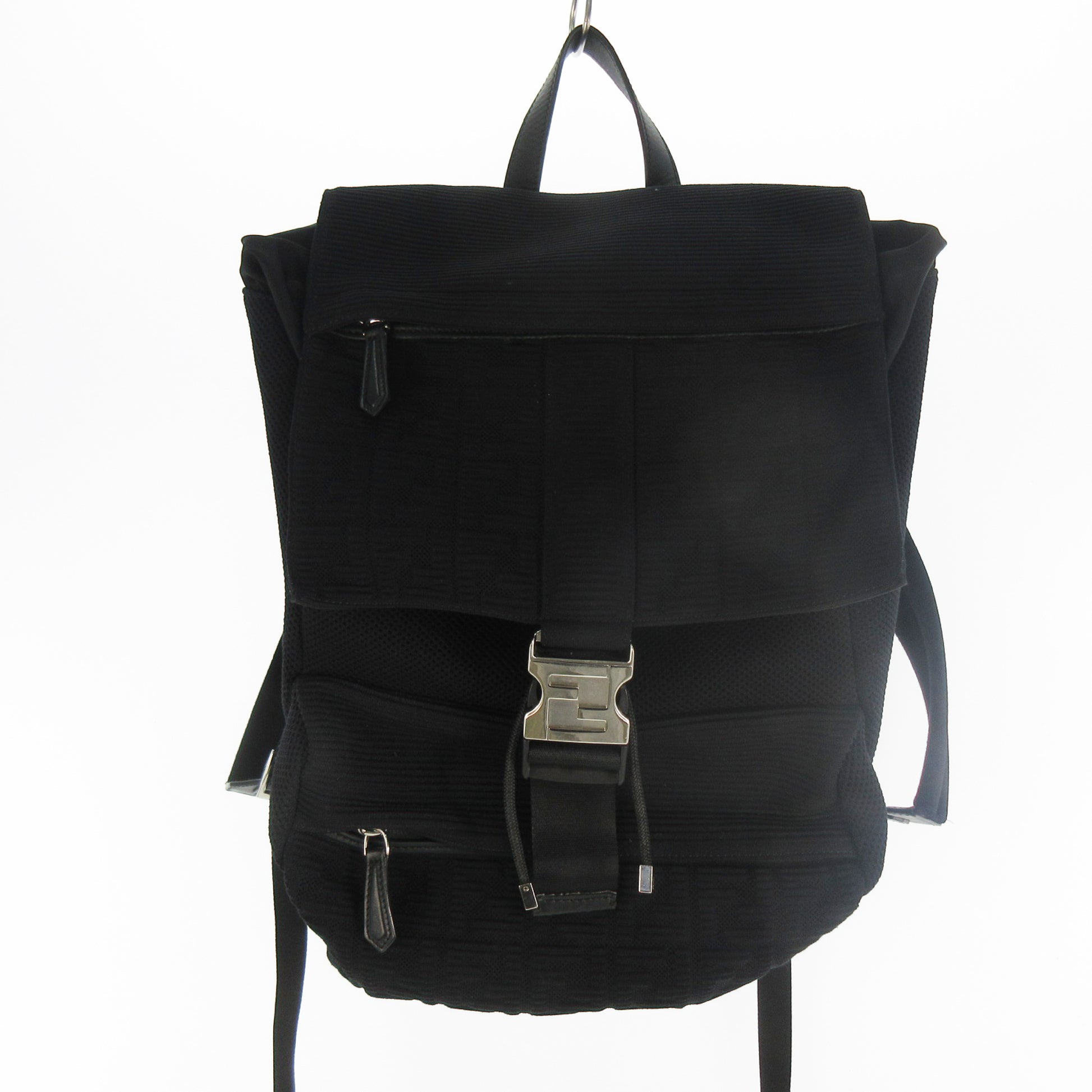 FENDI Zucca pattern backpack FF 7VZ066 AGQX 219-3262 Black Backpack
