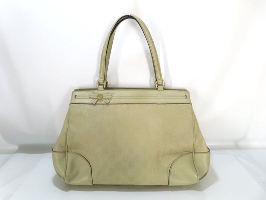 GUCCI Gucci Shimmer Leather Princess Handbag Tote Bag