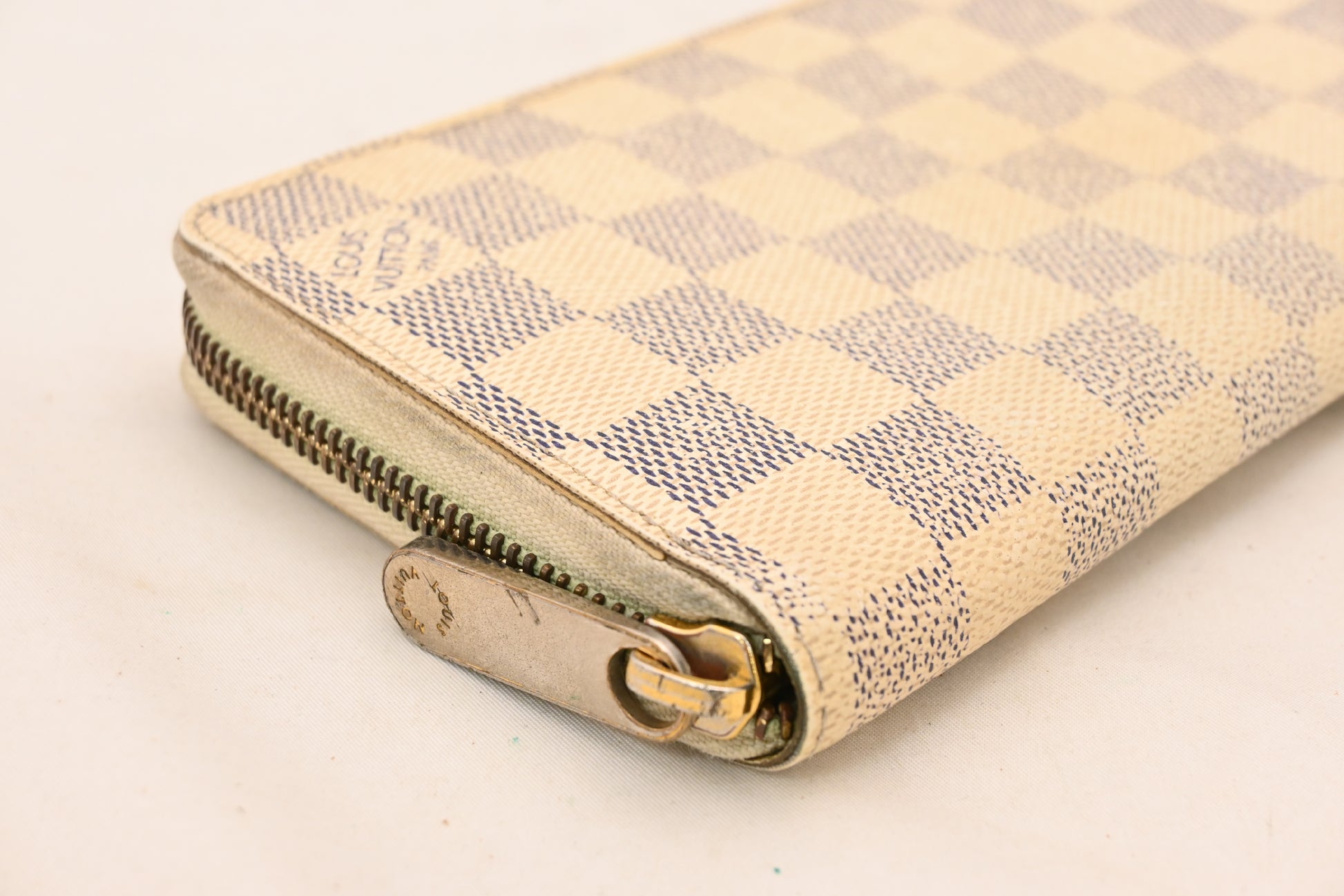 LOUIS VUITTON Damier Azur Zippy Wallet Long Wallet N60019 Wallet