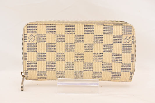LOUIS VUITTON Damier Azur Zippy Wallet Long Wallet N60019 Wallet