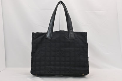 CHANEL New Travel Line Handbag Black No. 8 Tote Bag