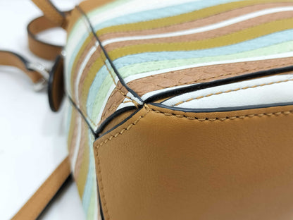 LOEWE Puzzle Small Python x Leather 2-Way Handbag