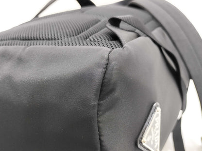 PRADA Tessuto Nylon Backpack in Black 