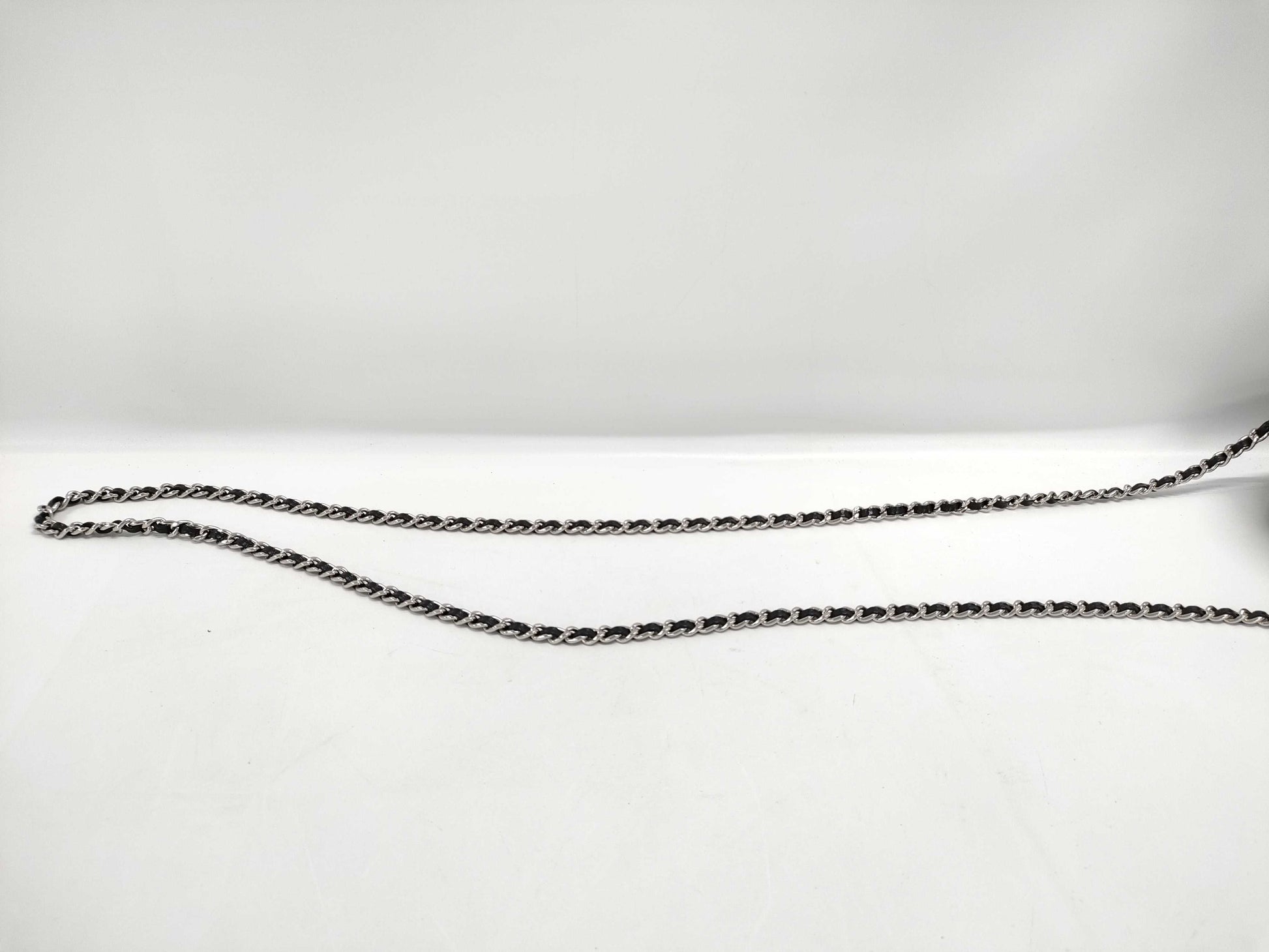 CHANEL CHANEL Round Chain Clutch Matelasse Black Shoulder Bag