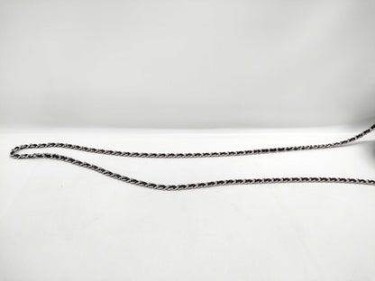 CHANEL CHANEL Round Chain Clutch Matelasse Black Shoulder Bag