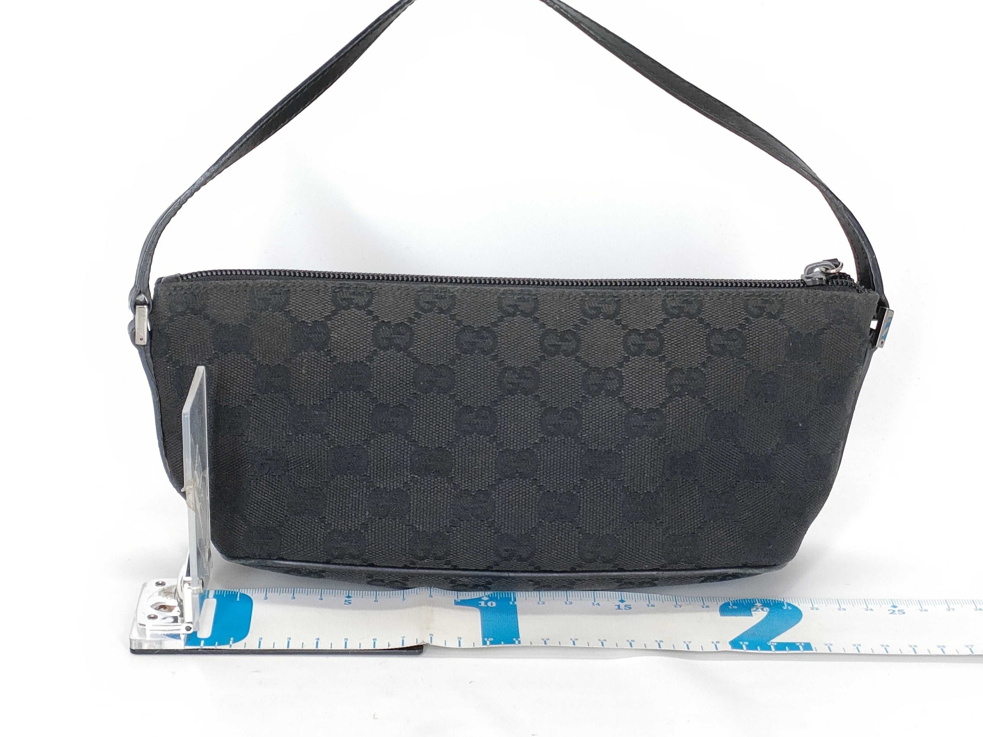 GUCCI GG Canvas Black 07198 Accessory Pouch