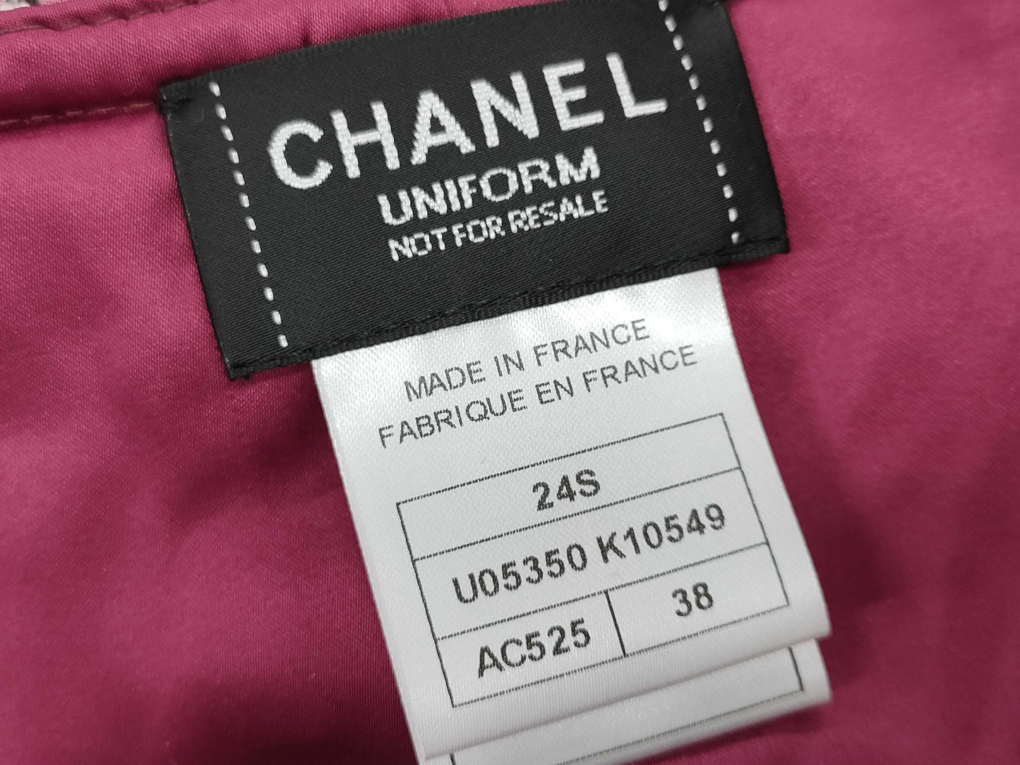CHANEL Sequin-Mix Tweed Jacket with Rhinestones U05350K10549 Size 24S, Size 38 Jacket