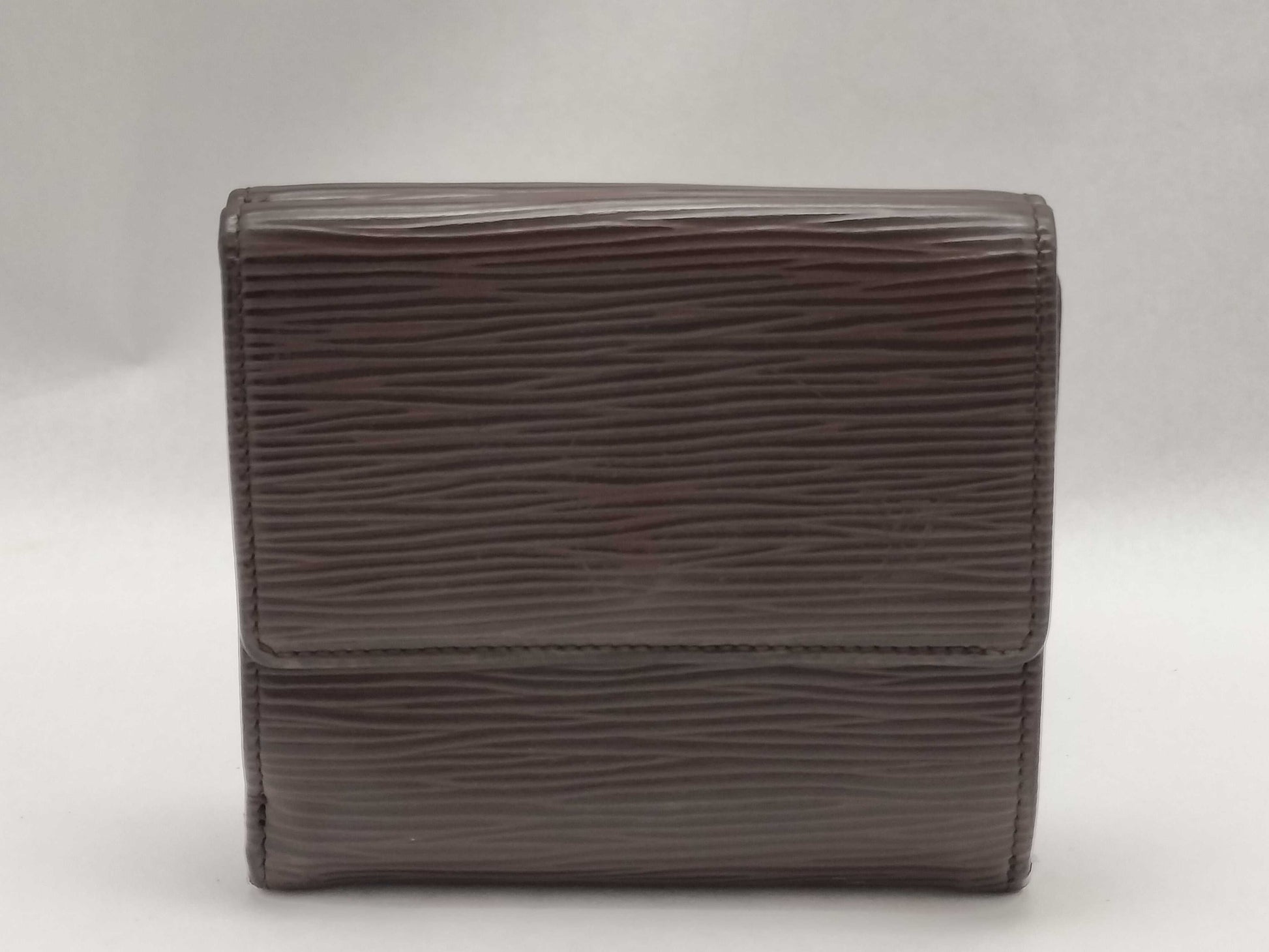 LOUIS VUITTON Epi Leather Tri-fold Wallet, Brown