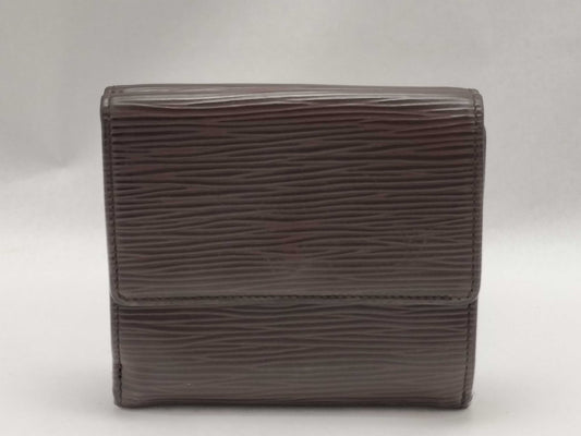 LOUIS VUITTON Epi Leather Tri-fold Wallet, Brown