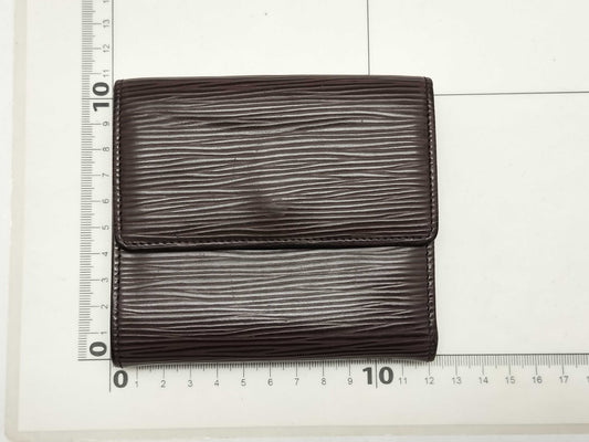 LOUIS VUITTON Epi Leather Tri-fold Wallet, Brown