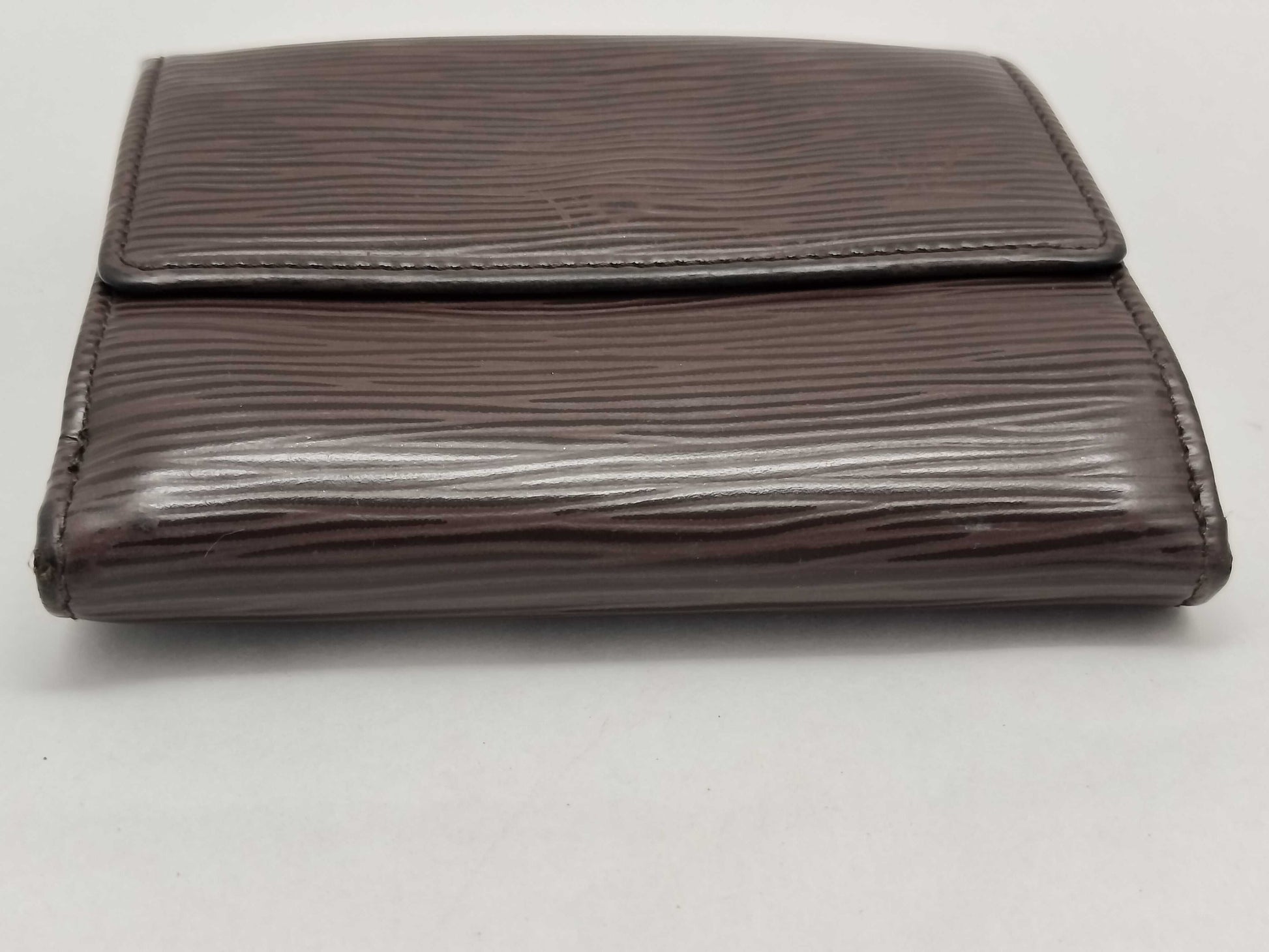 LOUIS VUITTON Epi Leather Tri-fold Wallet, Brown