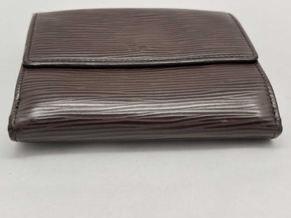 LOUIS VUITTON Epi Leather Tri-fold Wallet, Brown