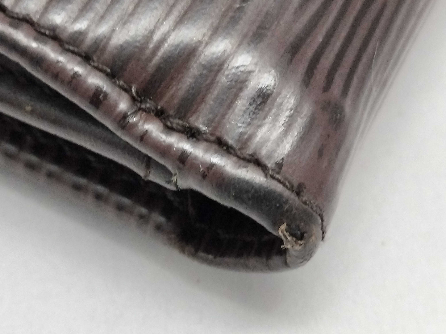 LOUIS VUITTON Epi Leather Tri-fold Wallet, Brown