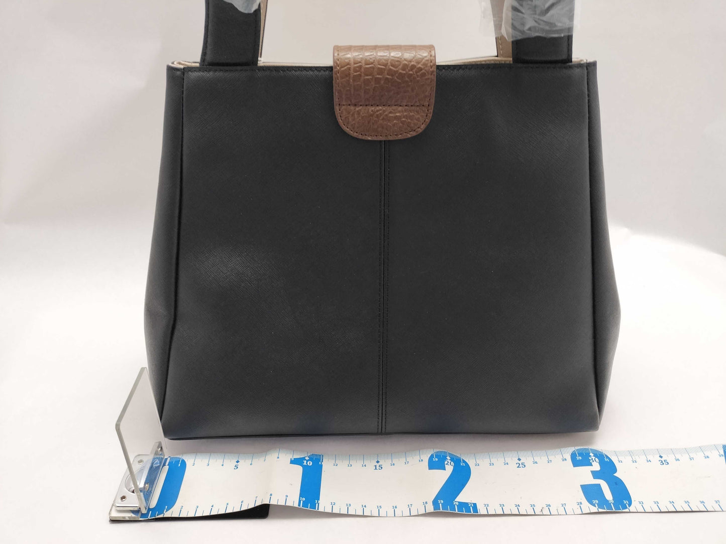 Crocodile Saffiano Leather Tote Bag