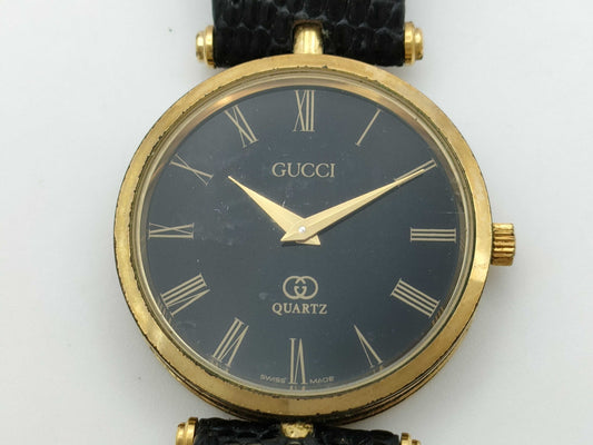 GUCCI Sherry Line Quartz Black Dial Unmoving Women's Watch