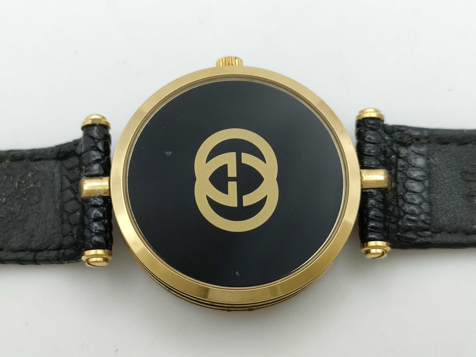 GUCCI Sherry Line Quartz Black Dial Unmoving Women's Watch