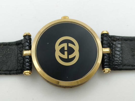 GUCCI Sherry Line Quartz Black Dial Unmoving Women's Watch