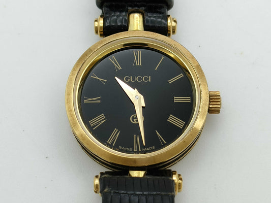 GUCCI Sherry Line Quartz Black Dial Unmoving Women's Watch