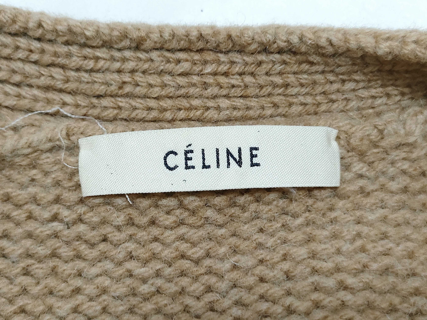 CELINE Brown Sweater Cardigan