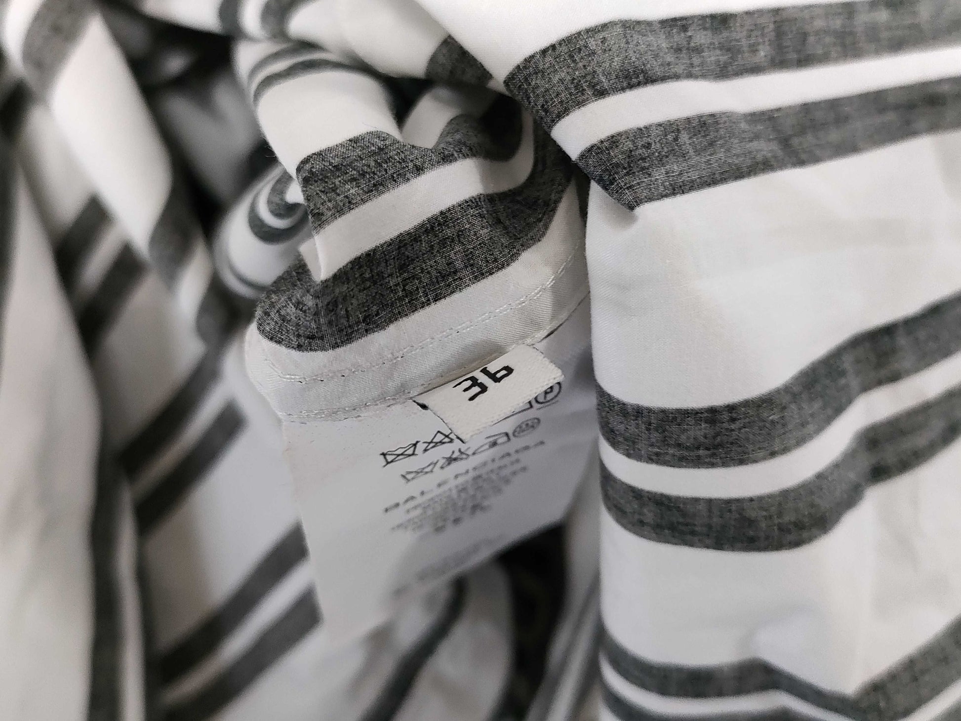 BALENCIAGA Black and White Tops Tops