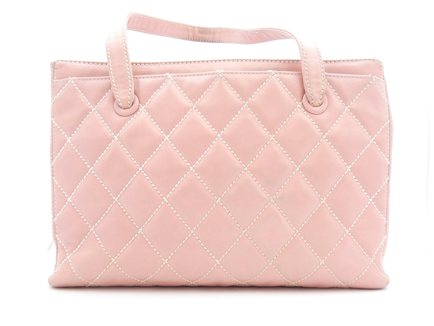 CHANEL Matelasse Wild Stitch Coco Mark Tote Bag