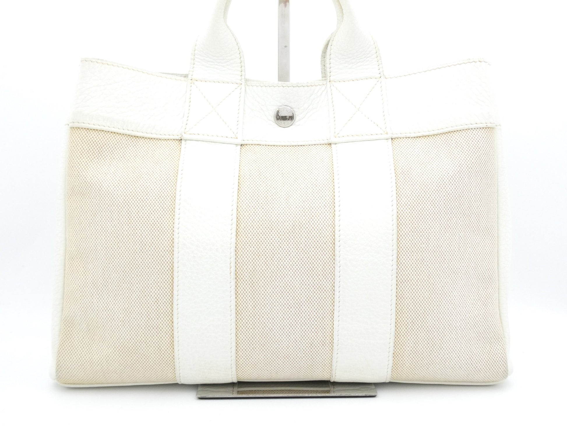 HERMES Foul Tote PM □J Stamp Tote Bag