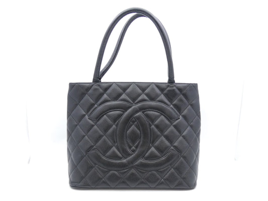 CHANEL Reissue Tote Bag Caviar Skin Coco Mark