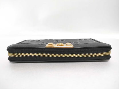 GUCCI GUCCI Marmont Round Zip Wallet Black 676152 Wallet
