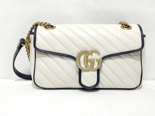 GUCCI GUCCI Marmont Chain Shoulder Bag White 443497 Shoulder Bag
