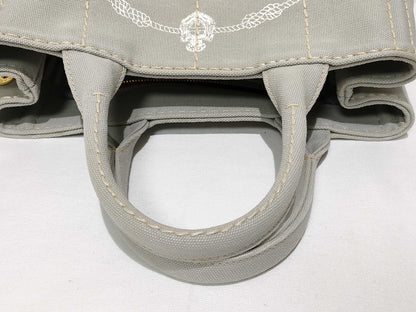 PRADA PRADA 2-way Canapa 1BG439 Gray Handbag