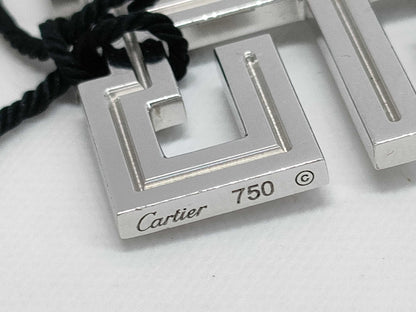 Cartier Dragon Wishknot Ruby Necklace in 750 White Gold, 24.0g 