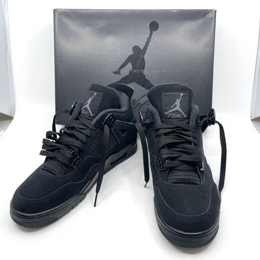 NIKE AIR JORDAN 4 BLACK CAT Sneakers, Black, CU1110-010, Unused, Size 27cm