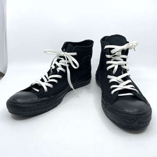 Converse Chuck Taylor Classic All Black Hi Cut M3310C Chuck Taylor All Star Sneakers, Size 9, 27.5cm