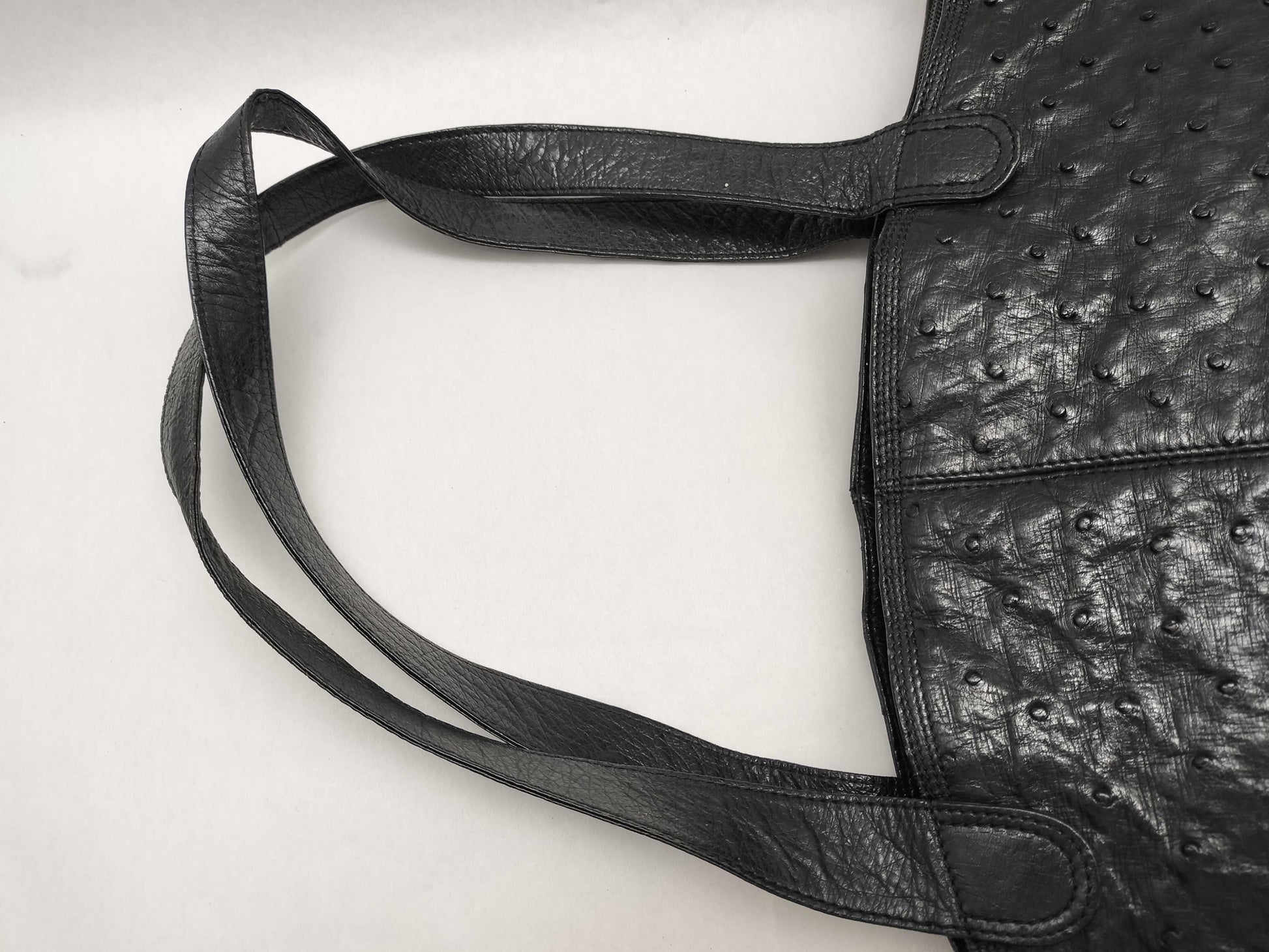 LOEWE Ostrich Leather Tote Bag