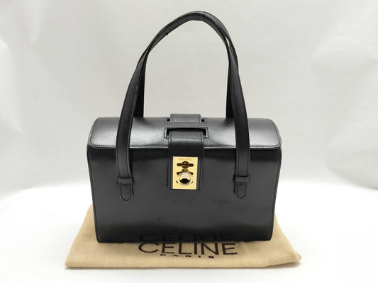 CELINE Leather Gancini Handbag