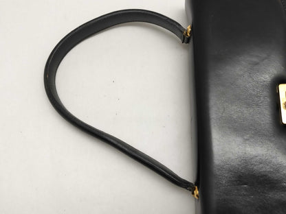 CELINE Leather Turnlock Handbag