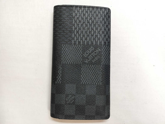 LOUIS VUITTON Damier Graphite Portefeuille Brazza NM Wallet