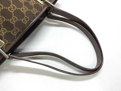 GUCCI GG Canvas Shoulder Bag Tote Bag