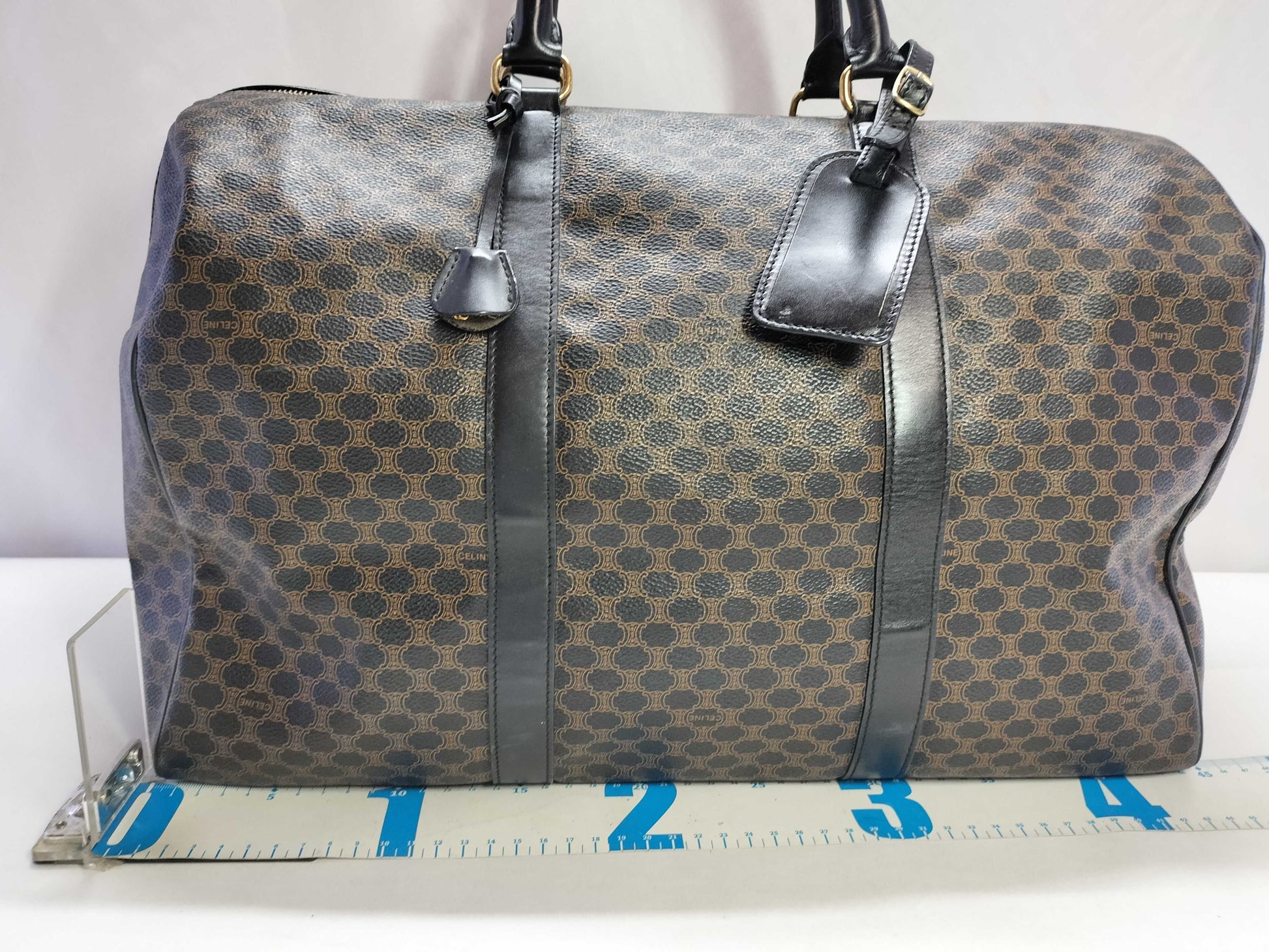 CELINE Macadam Boston Bag, Black