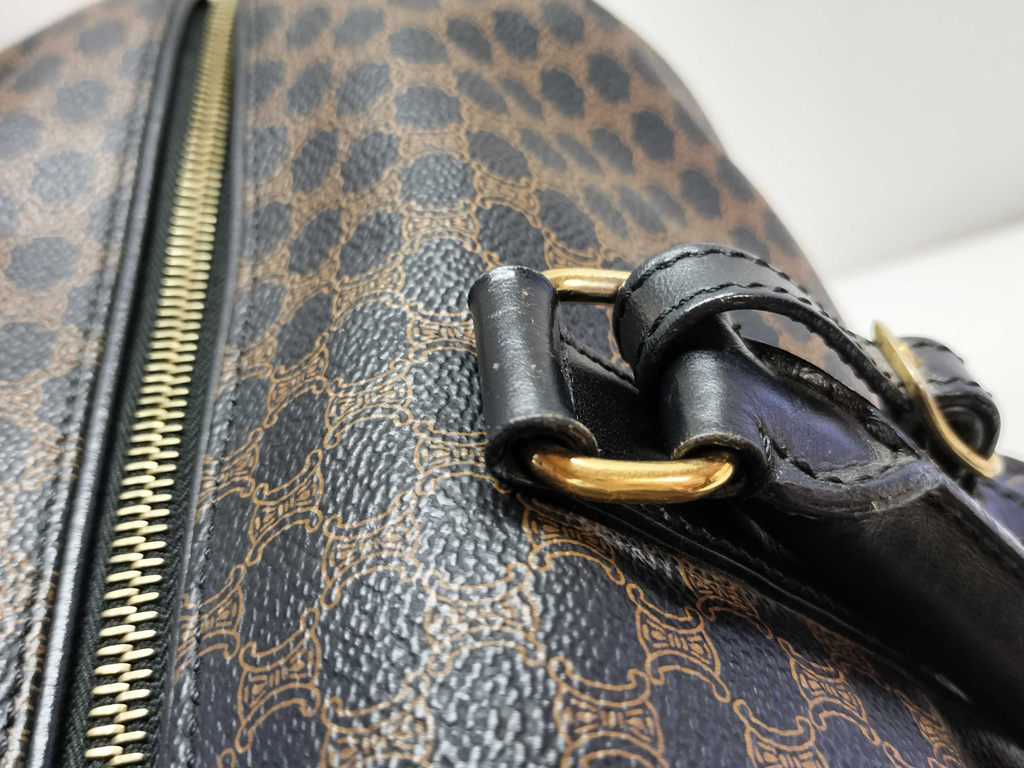 CELINE Macadam Boston Bag, Black