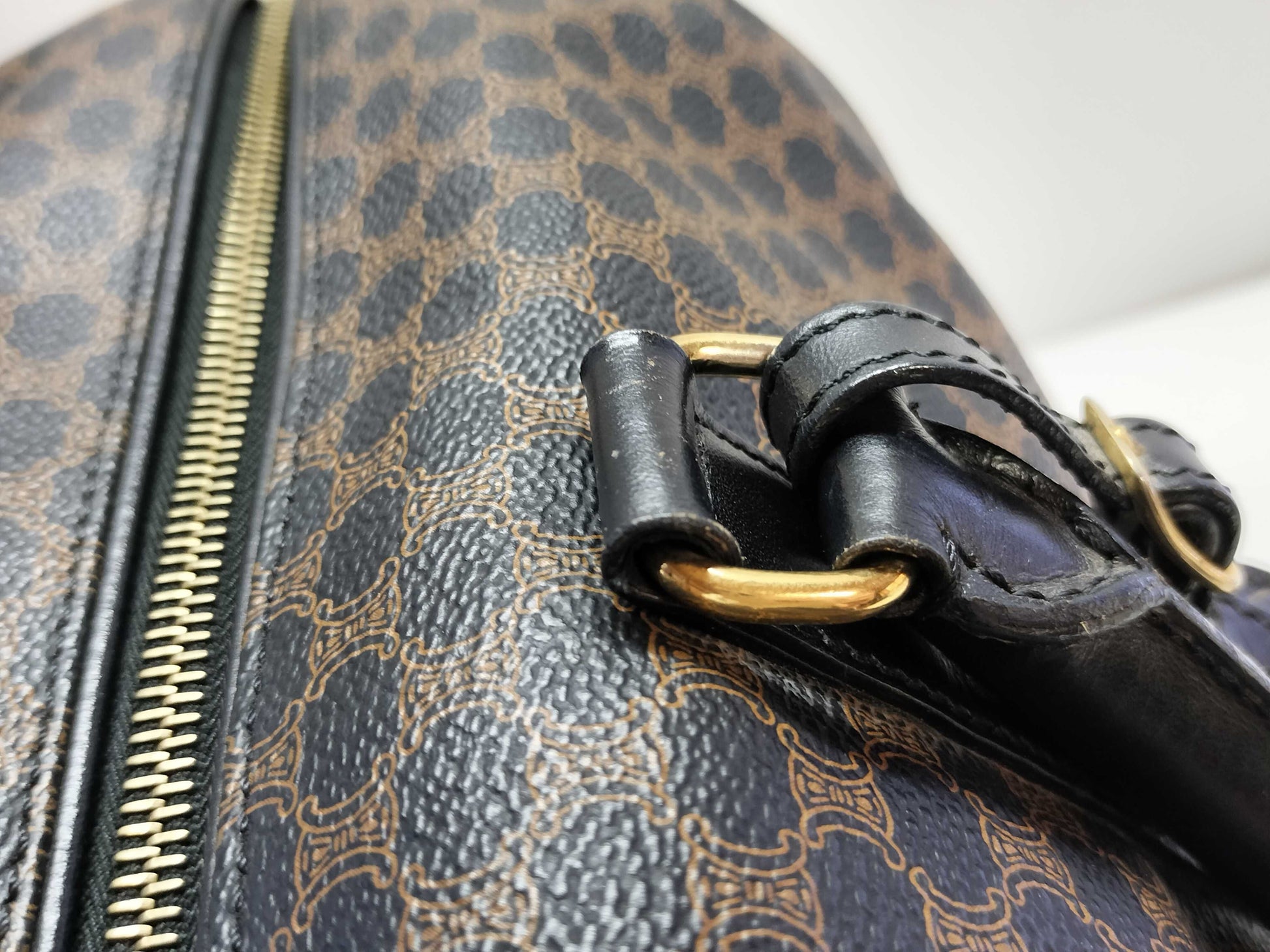 CELINE Macadam Boston Bag, Black