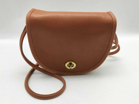 COACH Old Turnlock Shoulder Bag in Camel