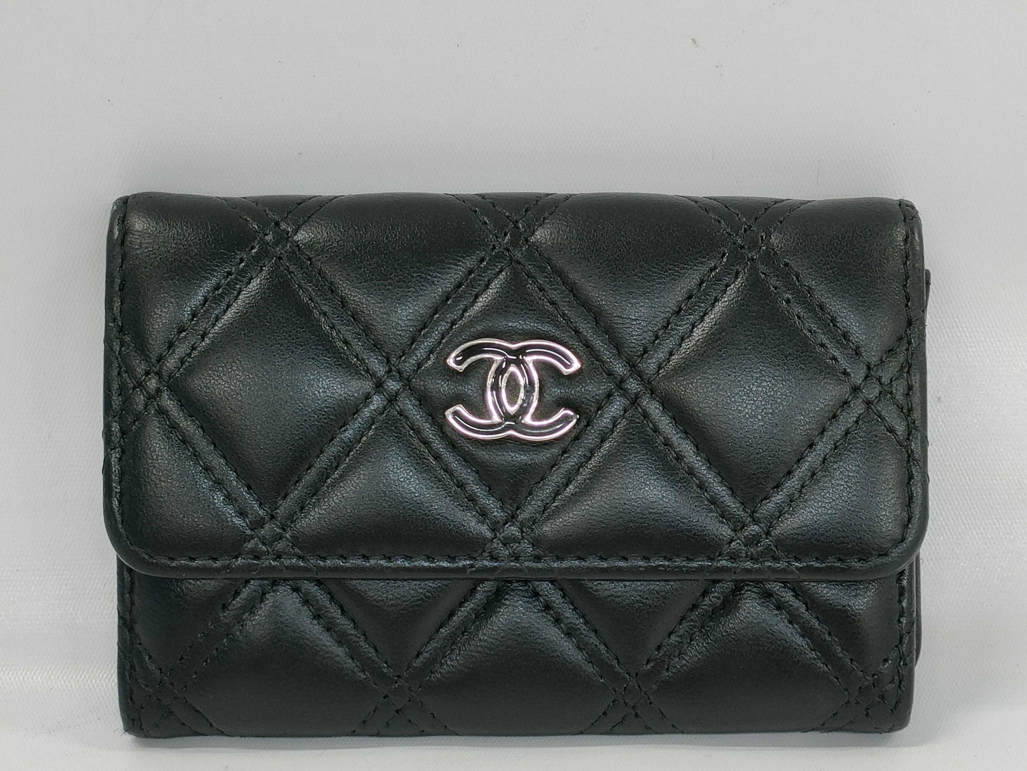 CHANEL Card Case Black Card Case, Pass Case, Business Card Case