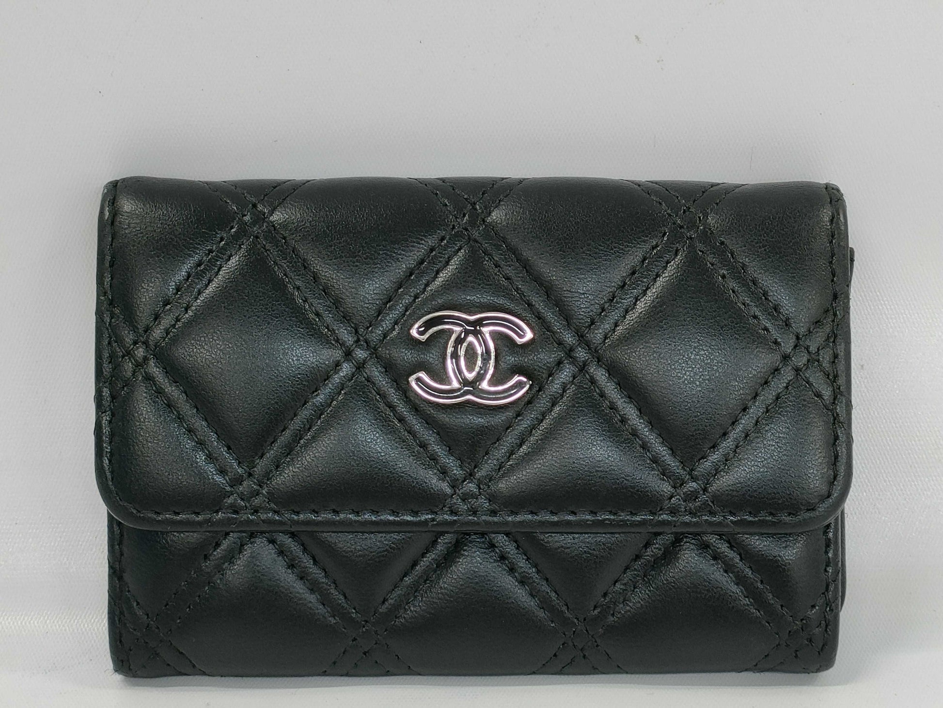 CHANEL Card Case Black Card Case, Pass Case, Business Card Case