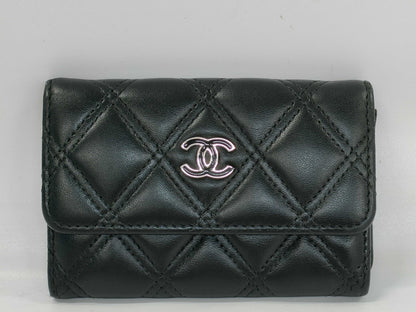 CHANEL Card Case Black Card Case, Pass Case, Business Card Case
